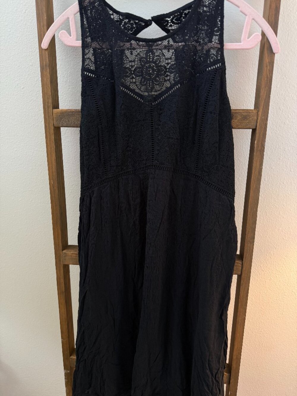 Beautiful Black Lace Women's Dress from Abercrombie & Fitch - Size XL